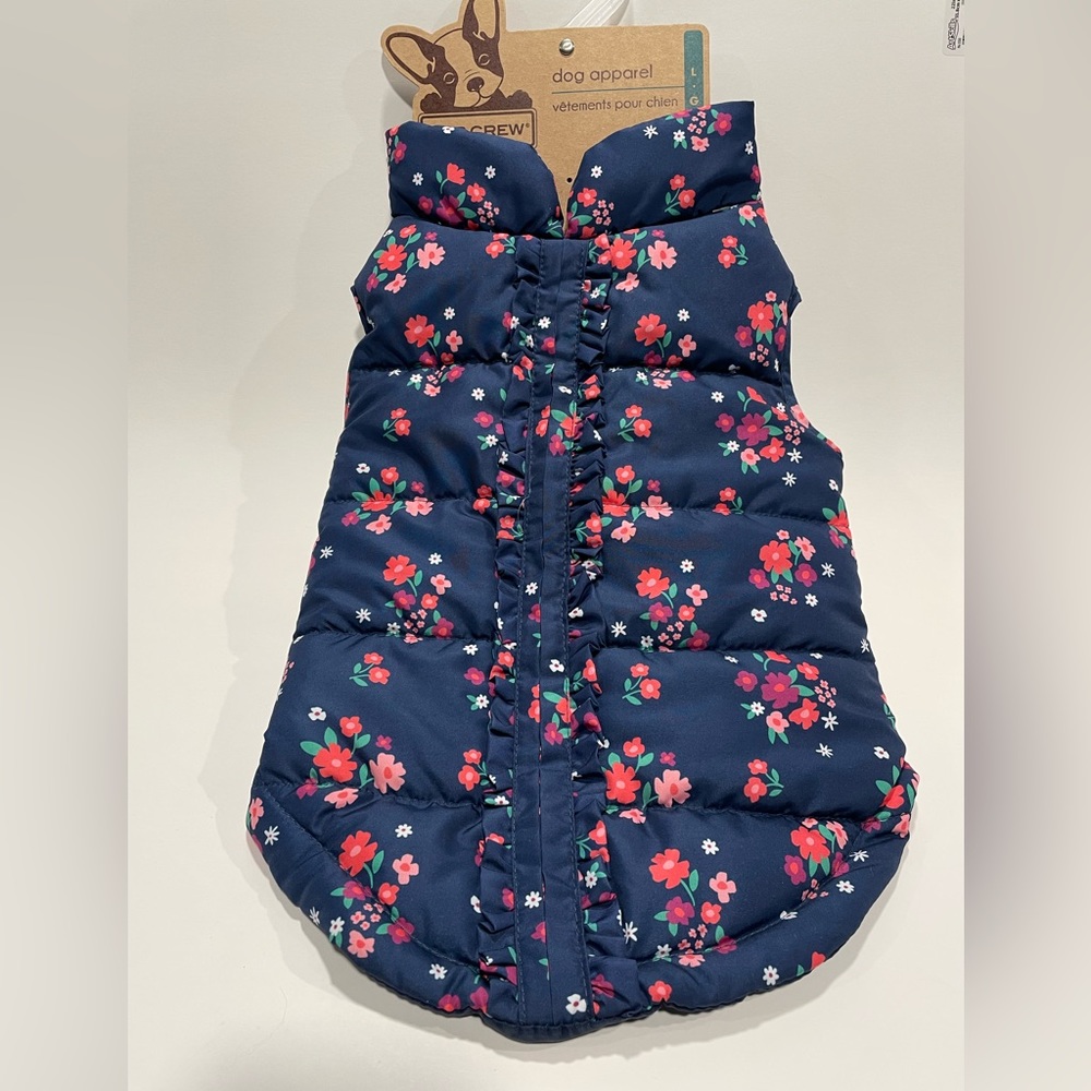 NWT Dog Floral Coat